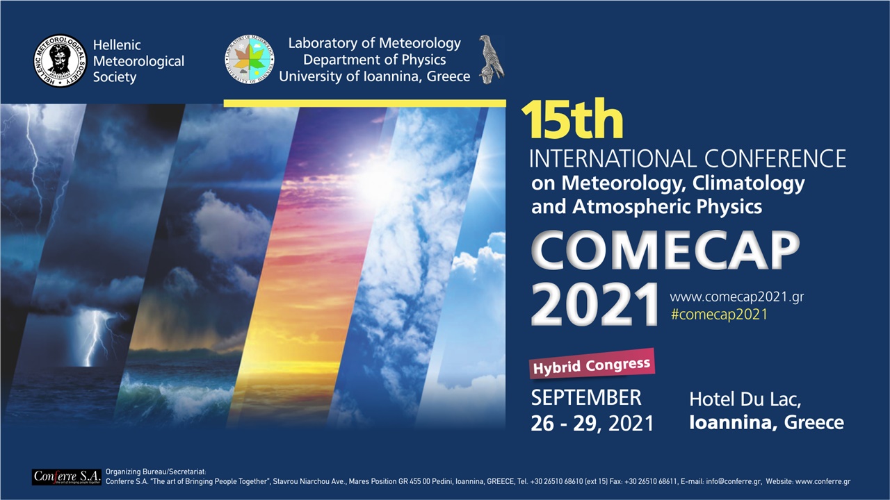 15th International Conference on Meteorology, Climatology and Atmospheric Physics - COMECAP 2021