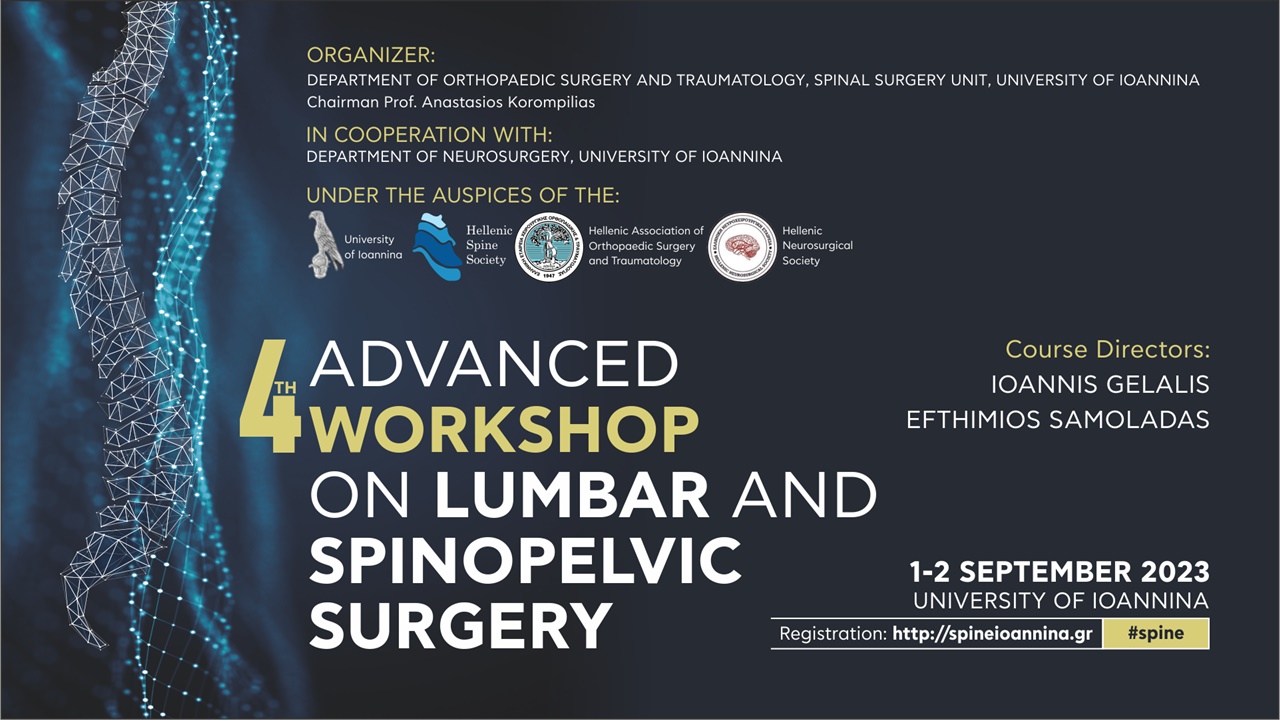 4th Advanced workshop οn Lumbar and spinopelvic surgery