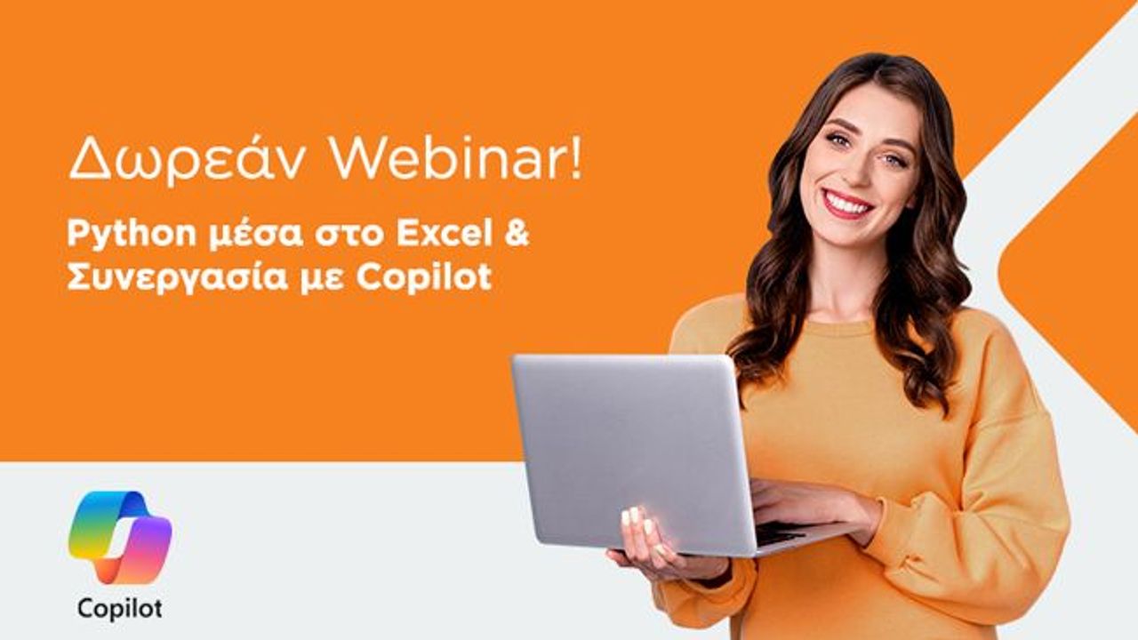 Δωρεάν Webinar! Python μέσα στο Excel & Συνεργασία με Copilot