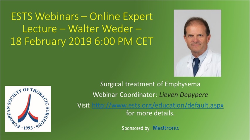 Benign Lung Disease - Surgical treatment of emphysema