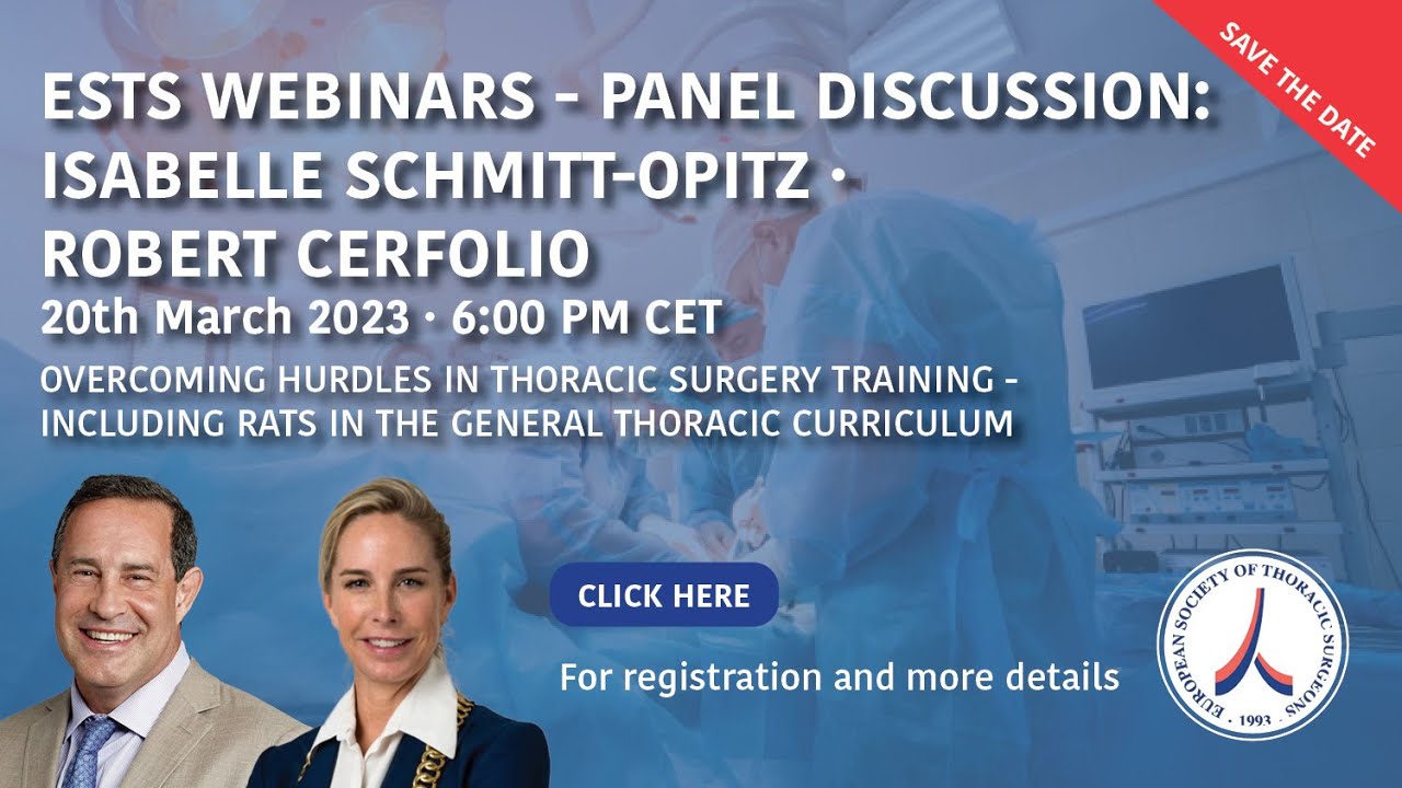 Overcoming hurdles in thoracic surgery training-Including RATS...