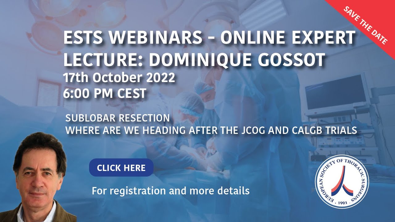 Sublobar resection, where are we heading after the JCOG and CALGB...