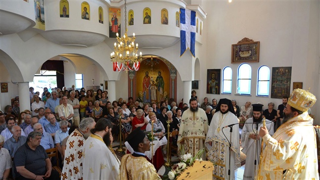 (Δελτίο Τύπου) Αρχιερατική Θεία Λειτουργία εις τον Ι.Ν. Αγ. Ραφαήλ, Νικολάου και Ειρήνης - Λαγυνών