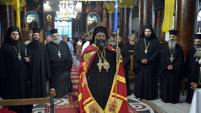 (Δελτίο Τύπου) Αρχιερατική Θεία Λειτουργία εις τον Ι.Ν. Κοιμήσεως της Θεοτόκου - Δρυμού