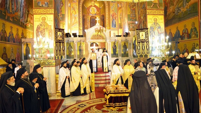 (Φωτογρ. Υλικό) Μέγας Πανηγυρικός Αρχιερατικός Εσπερινός επί τη εορτή του Αγ. Ανθίμου Επισκόπου Νικομηδείας