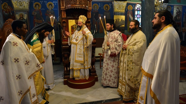 (Δελτίο Τύπου) Αρχιερατική Θεία Λειτουργία εις τον Ι.Ν. Γεννήσεως της Θεοτόκου - Πέντε Βρύσεων