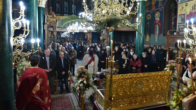 (Δελτίο Τύπου) Μέγας Πανηγυρικός Αρχιερατικός Εσπερινός επί τη Ιερά Μνήμη της Αγ. Νεομάρτυρος Κυράννης της Οσσαίας