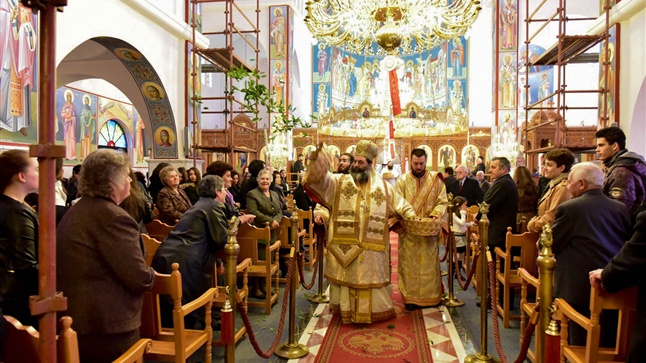 (Δελτίο Τύπου) Εσπερινός και Αρχιερατική Θεία Λειτουργία του Μ. Βασιλείου εις τον Ι.Ν. Αγ. Κωνσταντίνου και Ελένης - Ασσήρου