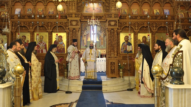 (Δελτίο Τύπου) Αρχιερατική Θεία Λειτουργία επί τη εορτή της Αποδόσεως της Πεντηκοστής εις τον Ι.Ν. Αγ. ΝΙκολάου - Λαγυνών