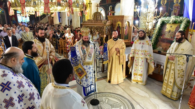 (Δελτίο Τύπου) Πανηγυρική Αρχιερατική Θεία Λειτουργία εις τον Ι.Ν. Κοιμήσεως της Θεοτόκου - Δρυμού