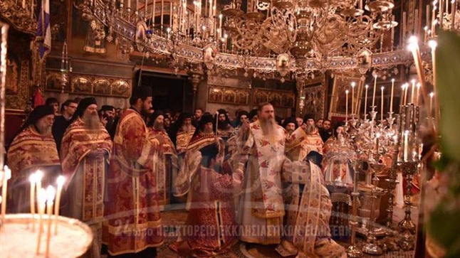 (Αναδημοσίευση) Αρχιερατικό συλλείτουργο στην Ιερά Μονή Ιβήρων