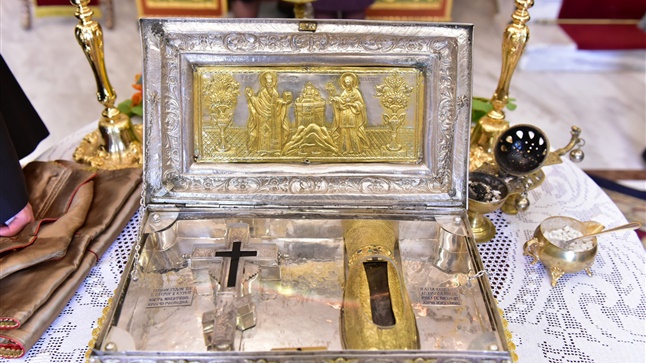 (Δελτίο Τύπου) Πραγματοποιήθηκε η προσκύνηση των Ιερών Κειμηλίων της Ι.Μ. Σίμωνος Πέτρας εις την επαρχία του Λαγκαδά 