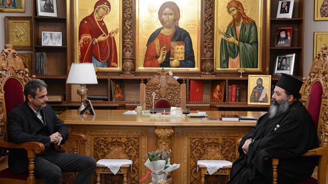 (Δελτίο Τύπου) Επίσκεψη του Βουλευτή Α΄ Αθηνών κ. Κυριάκο Μητσοτάκη εις την Ι. Μητρόπολη Λαγκαδά