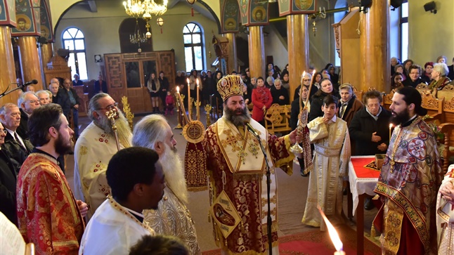 (Δελτίο Τύπου) Αρχιερατική Θεία Λειτουργία εις τον Ιερό Ναό Αγίας Παρασκευής - Κολχικού