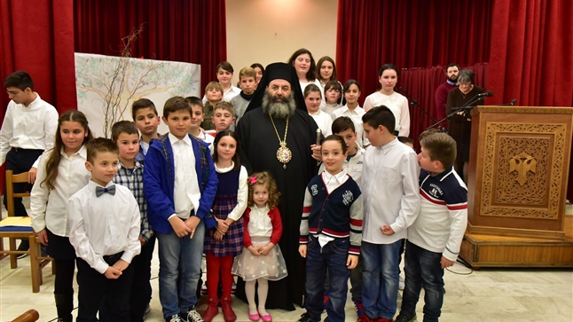 (Δελτίο Τύπου) Χριστουγεννιάτικη Εορτή των κατηχητικών σχολείων του Ι.Ν. Κοιμήσεως της Θεοτόκου - Λαγκαδά