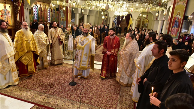 (Δελτίο Τύπου) Αρχιερατική Θεία Λειτουργία εις τον Ιερό Ναό Αγίου Νικολάου - Λαγυνών
