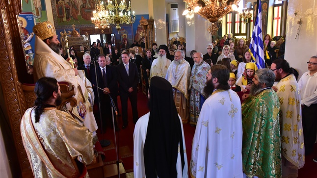 (Δελτίο Τύπου) Αρχιερατική Θεία Λειτουργία εις τον Ι.Ν. Κοιμήσεως της Θεοτόκου - Κρυθιάς