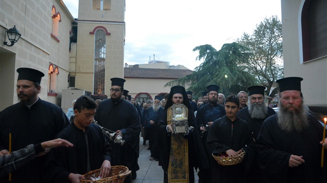 (Δελτίο Τύπου) Κατανυκτικός Εσπερινός Δ΄ Κυριακή των Νυστειών - Αναχώρηση του Ι. Λειψάνου της Αγ. Βαρβάρας