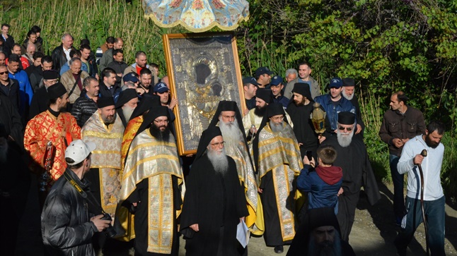 (Δελτίο Τύπου) Εορτάσθηκε  η κατά θαυμαστόν τρόπον εύρεση της θαυματουργού εικόνος της Παναγίας της Πορταϊτίσσης στην Ιεράν Μονήν των Ιβήρων 