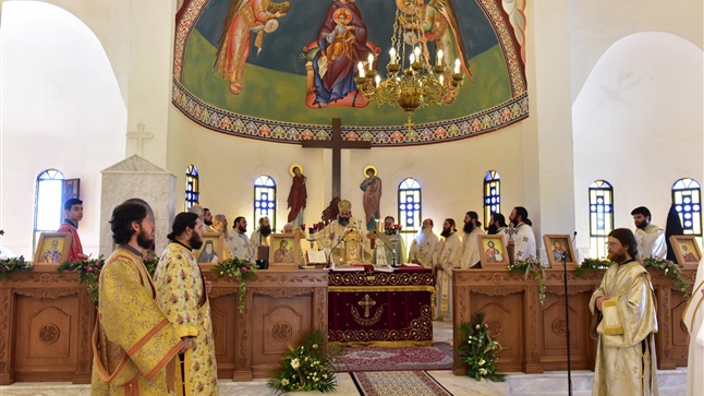 (Δελτίο Τύπου) Αρχιερατική Θεία Λειτουργία εις τον Ιερό Ναό του Οσίου Πορφυρίου του Καυσοκαλυβίτου εις Ηράκλειον Λαγκαδά