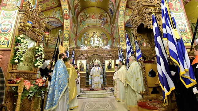 (Δελτίο Τύπου) Αρχιερατική Θεία Λειτυοργία εις τον Ιερό Ναό Κοιμήσεως της Θεοτόκου - Λαγκαδά