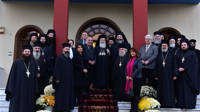 (Δελτίο Τύπου) Επίσκεψη της Α.Θ.Μ. του Πατριάρχη Ιεροσολύμων κ.   Θεοφίλου εις την Ιερά Μητρόπολη Λαγκαδά