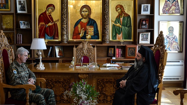 (Δελτίο Τύπου) Επίσκεψη του νέου Διοικητού του Γ΄ Σώματος Στρατού εις την Ιερά Μητρόπολη Λαγκαδά, Λητής και Ρεντίνης