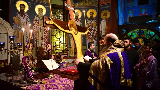 (Δελτίο Τύπου) Η Ακολουθία τω Παθών του Κυρίου μας εις τον Ιερό Μητροπολιτικό ναό Αγ. Παρασκευής - Λαγκαδά