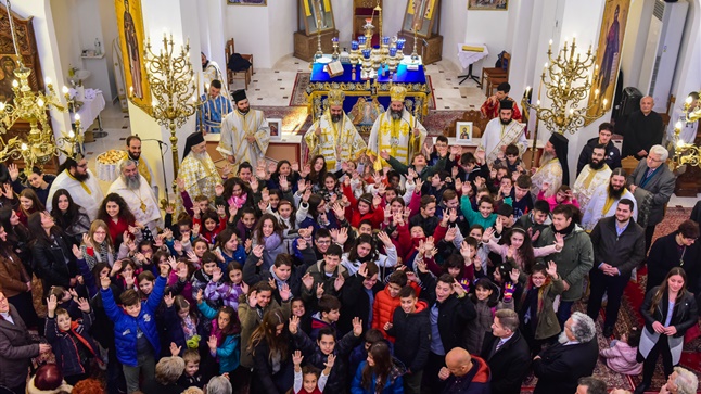 (Δελτίο Τύπου) Ο Σεβασμιώτατος Μητροπολίτης Σμύρνης κ. Βαρθολομαίος εις τον Ιερό Ναό των Θεοφανείων Λαγκαδά