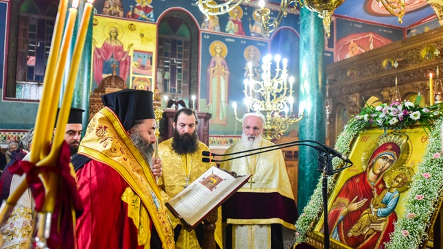 (Δελτίο Τύπου) Η Ακολουθία της Β' Στάσεως των Χαιρετισμών εις τον Ιερό ναό της Αγ. Κυράννης - Όσσης