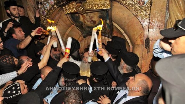 (Δελτίο Τύπου) Η αφή του Αγίου Φωτός στον Πανάγιο Τάφο