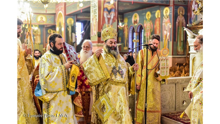 (Δελτίο Τύπου) Πανηγυρική Αρχιερατική Θεία Λειτουργία εις τον Ιερό Μητροπολιτικό ναό Αγιάς Παρασκευής - Λαγκαδά