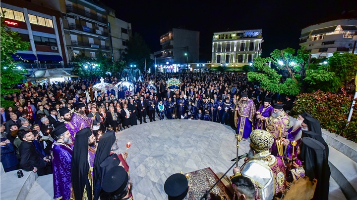 Δελτίο Τύπου) Η Ακολουθία και η περιφορά του Επιταφίου εις την Ιερά Μητρόπολη Λαγκαδά, Λητής και Ρεντίνης 