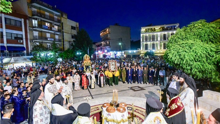 (Δελτίο Τύπου) Μέγας Πανηγυρικός Εσπερινός επί τη εόρτη της Προστάτιδος και Πολιούχου της πόλεως του Λαγκαδά, Αγίας Οσιοπαρθενομάρτυρος Παρασκευής