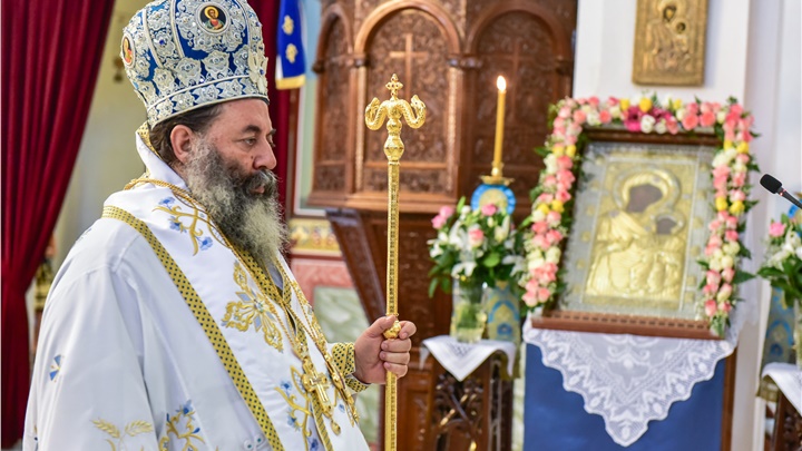 (Δελτίο Τύπου) Αρχιερατική Θεία Λειτουργία είς τον Ιερό ναό Κοιμήσεως της Θεοτόκου και Αγ. Κυρίλλου και Μεθοδίου- Περιβολακιου