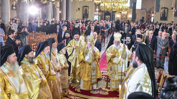 (Δελτίο Τύπου) Συλλείτουργο της Α.Θ.Π. του Οικουμενικού Πατριάρχου κ.κ. Βαρθολομαίου και της Α.Θ.Μ. του Αρχιεπισκόπου Αθηνών και πάσης Ελλάδος κ.κ. Ιερωνύμου, εις τον Ιερό Ναό της Παναγίας Αχειροποιήτου Θεσσαλονίκης