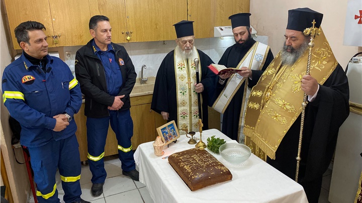 (Δελτίο Τύπου) Αγιασμός και κοπή της πίτας για το νέο έτος του  Πυροσβεστικού Κλιμακίου, Λαγκαδά