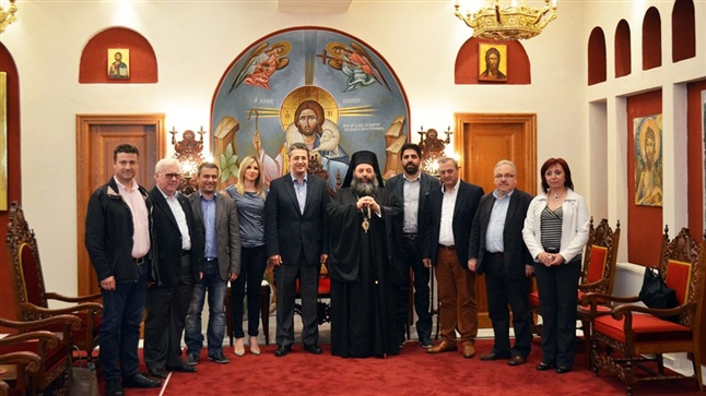 (Δελτίο Τύπου) Επίσκεψη του Περιφερειάρχη Κεντρικής Μακεδονίας κ. Απόστολου Τζιτζικώστα στον Σεβασμιώτατο Ποιμενάρχη μας κ.κ. Ιωάννη
