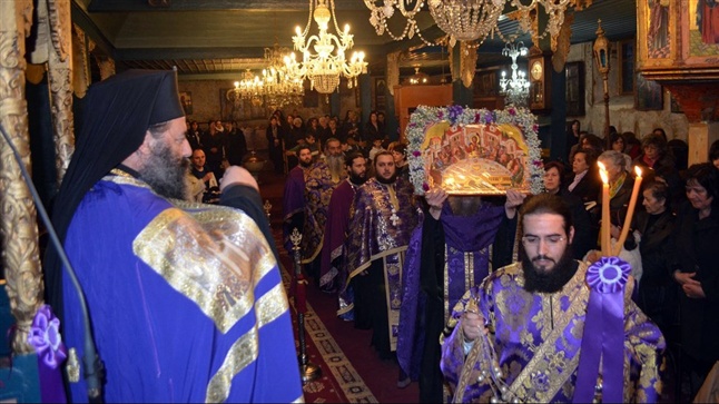 (Φωτογρ. Υλικό) Μ. Τετάρτη, οι ακολουθίες του Ευχελαίου και του Νιπτήρος στην Ι.Μ. Λαγκαδά