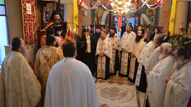 (Φωτογρ. Υλικό) Μέγας Αρχιερατικός Εσπερινός των Εγκαινίων του Ι.Ν. Μεταμορφώσεως του Σωτήρος-Δρακοντίου