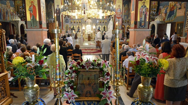 Αρχιερατική Θεία Λειτουργία, Κυριακή της Πεντηκοστής εις τον Ι.Μ. Ναόν Αγίας Παρασκευής - Λαγκαδά