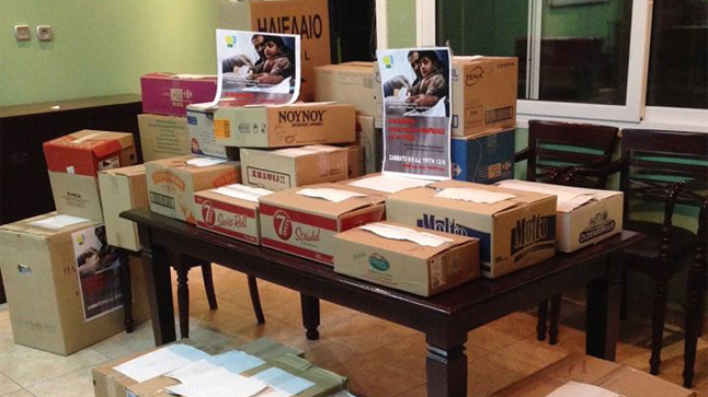Florina residents offer medicins to the suffering people in Gaza...