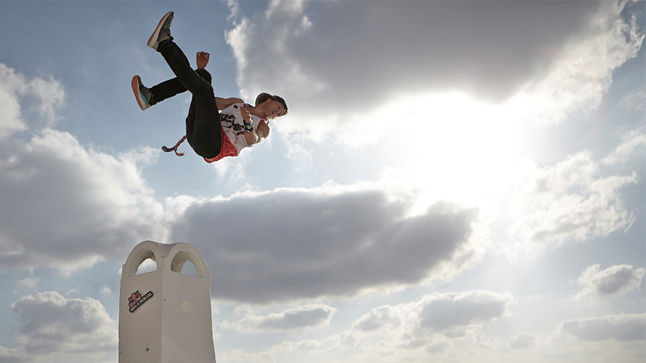 Red Bull Art of Motion 2014 in the famous landscape of Santorini