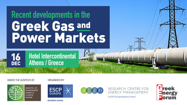 Recent developments in the Greek Gas and Power Markets 