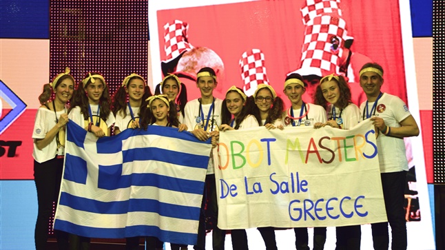 Robotics group of DELASSALLE College in Thessaloniki won in the...