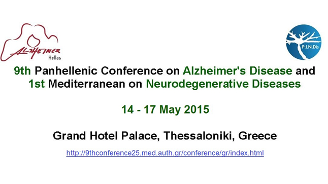 9th Panhellenic Interdisciplinary Conference of Alzheimer's Disease...