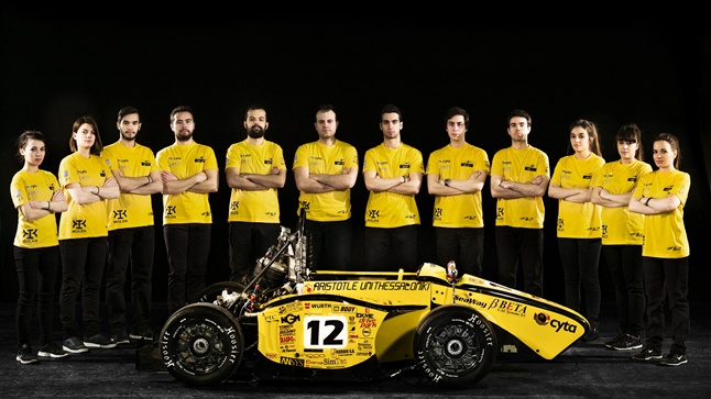Τhe new racing car of the Formula team of AUTH is ready for new...