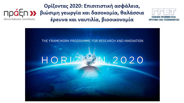 Ορίζοντας 2020: Επισιτιστική ασφάλεια, βιώσιμη γεωργία και δασοκομία,...