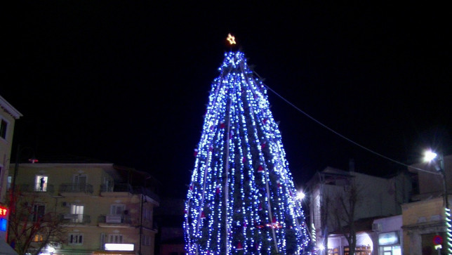 The lighting of the Christmas tree in the municipality of Argos...