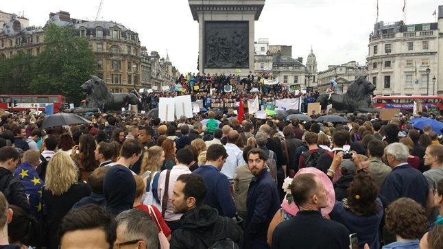 Livemedia in Trafalgar Square